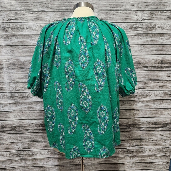Knox rose green peasant top - Picture 4 of 6